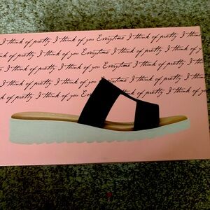 New Kensie Ladies' Size 7M Elena H Band Sandal, Black